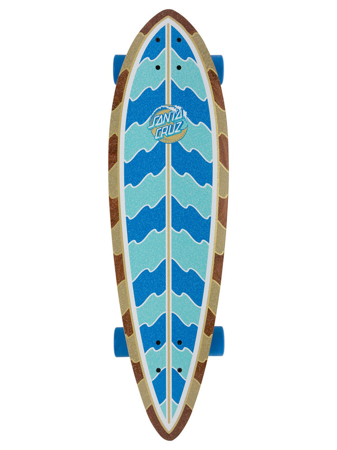 Santa Cruz Pintail Stipple Wave Dot 9.2’’ X 33’’ Longboard | BLUE