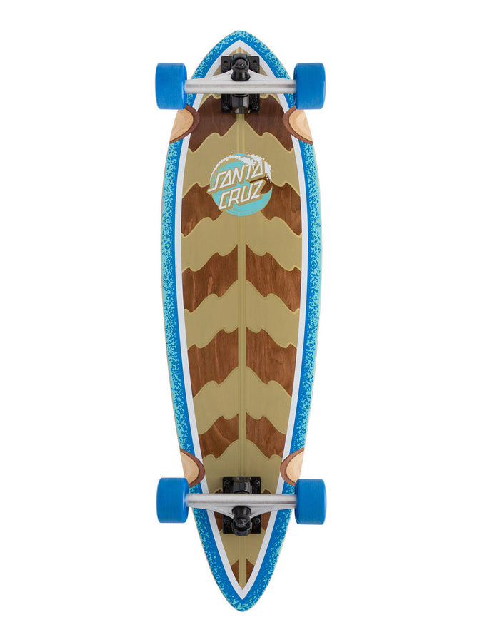 Santa Cruz Long Pintail Stipple Wave Dot Coomplete Cruiser | BLUE