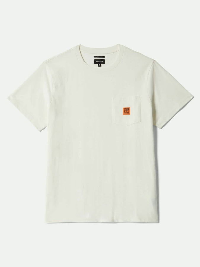 Brixton Global Pocket T-Shirt Fall 2025 | OFF WHITE