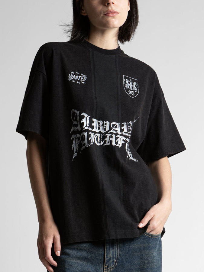 Wasted Paris Loyal Boxy T-Shirt Holiday 2026 | FADED BLACK