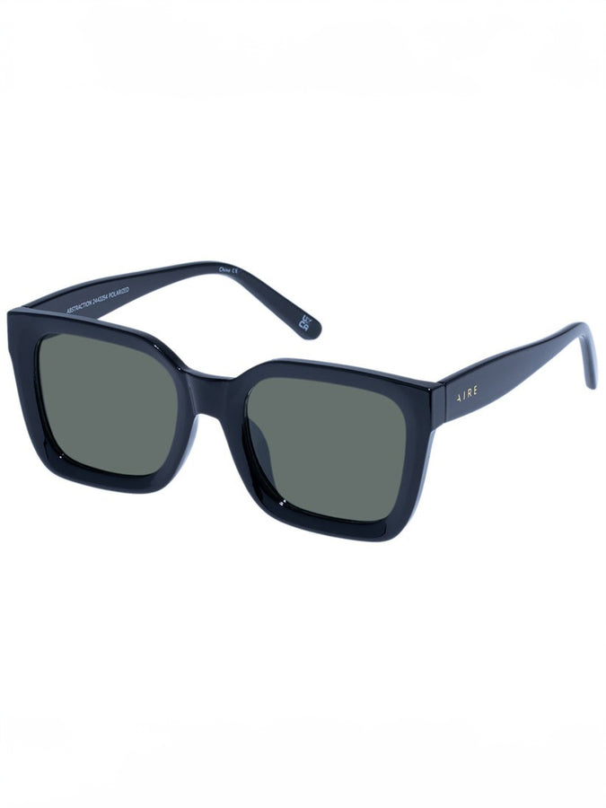 Aire Abstraction Black/Green Mono Sunglasses | BLACK/GREEN MONO