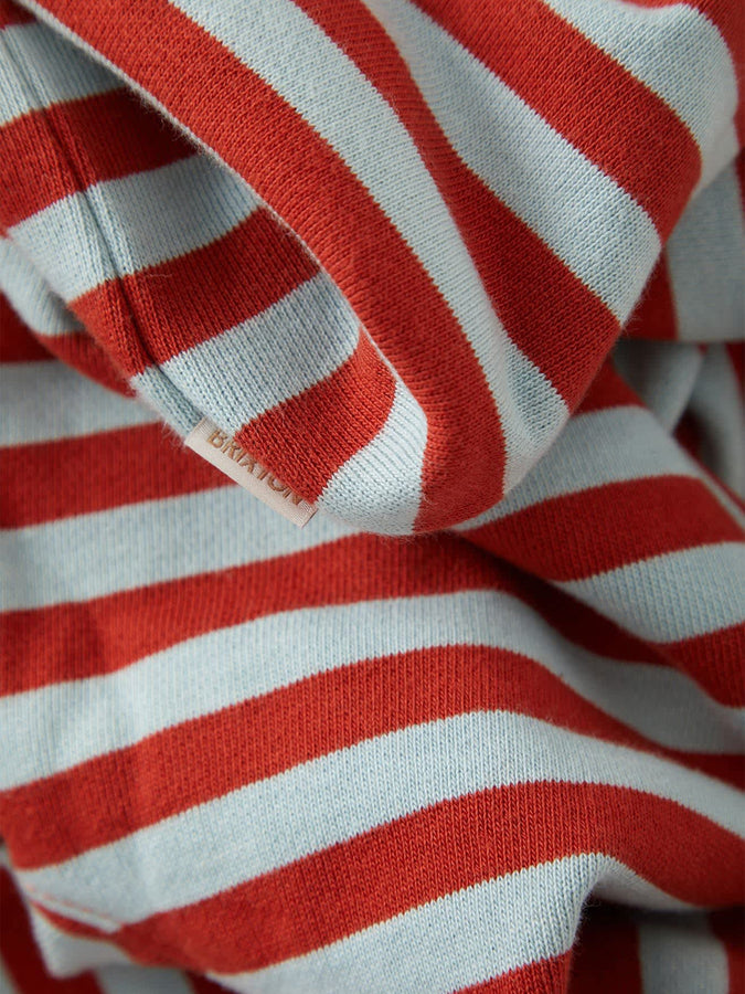 Brixton Retro Rugby Long Sleeve Polo Fall 2026 | SEA GRASS/RUST