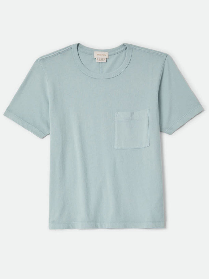 Brixton Carefree Organic Garment Dye Perfect T-Shirt Fall 2026 | SEA GRASS