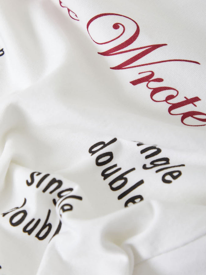 Brixton Burger She Wrote Pocket T-Shirt Fall 2026 | WHITE