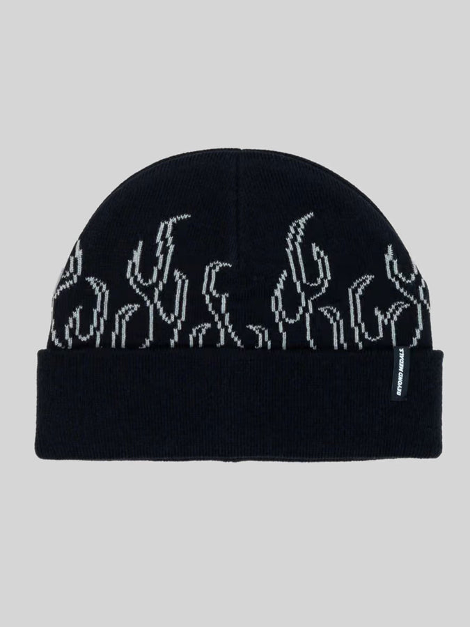Beyond Medals 00 Flame Beanie | BLACK