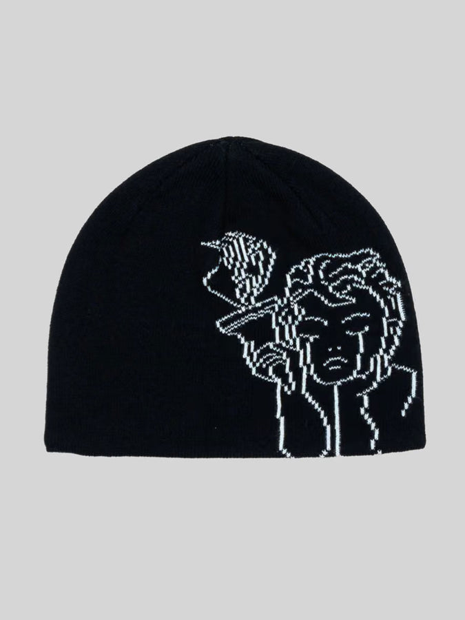Beyond Medals Jacquard Angel Beanie | BLACK