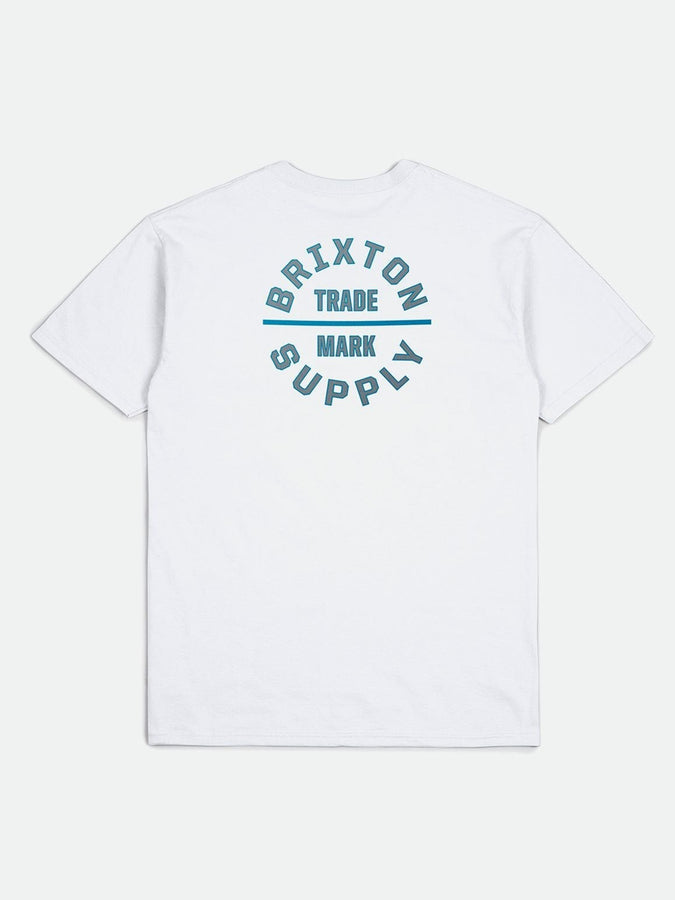 Brixton Oath V T-Shirt Spring 2024 | WHT/CHNOIS GRN/BLUE DANUB