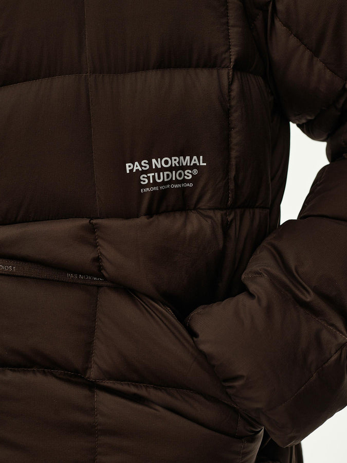 Pas Normal Studios Off-Race Down Liner Jacket Fall 2026 | DARK COFFEE
