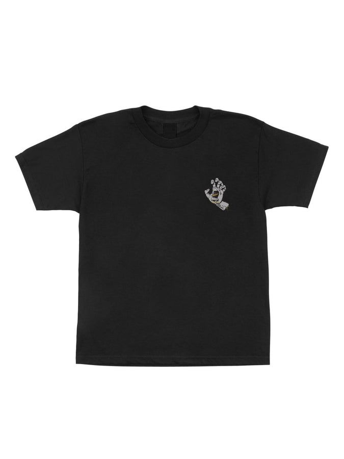 Santa Cruz Screaming Hand Short Sleeve T-Shirt Summer 2024 | BLACK / GOLD / GREY