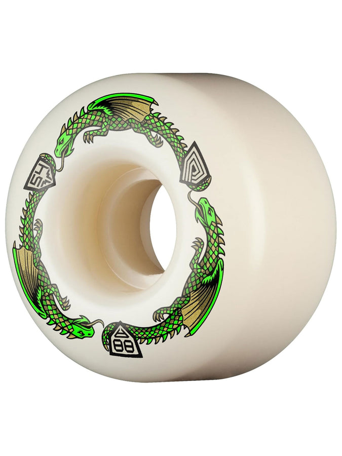 Powell Dragon Formula V4 88A Green Skateboard Wheels | NATURAL