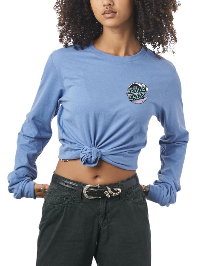 Santa Cruz Wave Dot Long Sleeve T-Shirt Summer 2024 | LAVENDER BLUE
