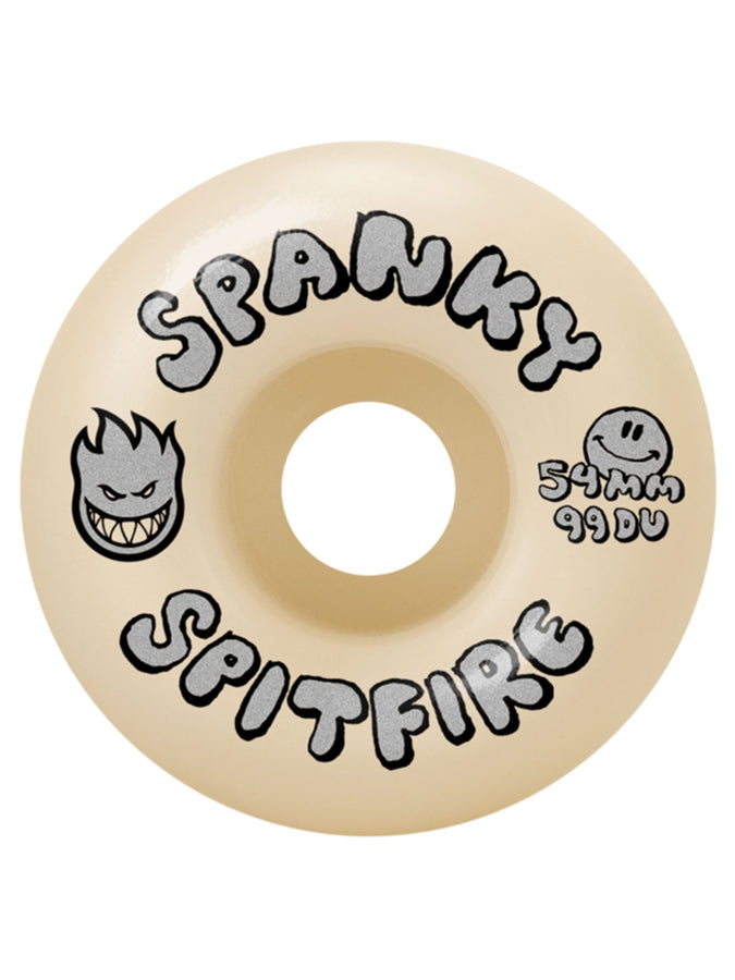 Spitfire F4 Classic Spanky Happy 54mm Skateboard Wheels | NATURAL