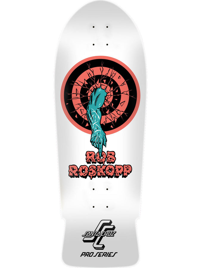 Santa Cruz Roskopp One 10.35 Old School Skateboard Deck | WHITE