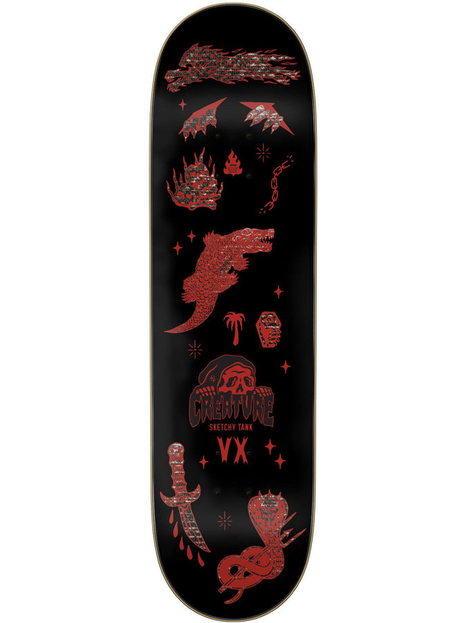 Creature VX Creature Trippy Tanks Martinez Skateboard Deck | RED
