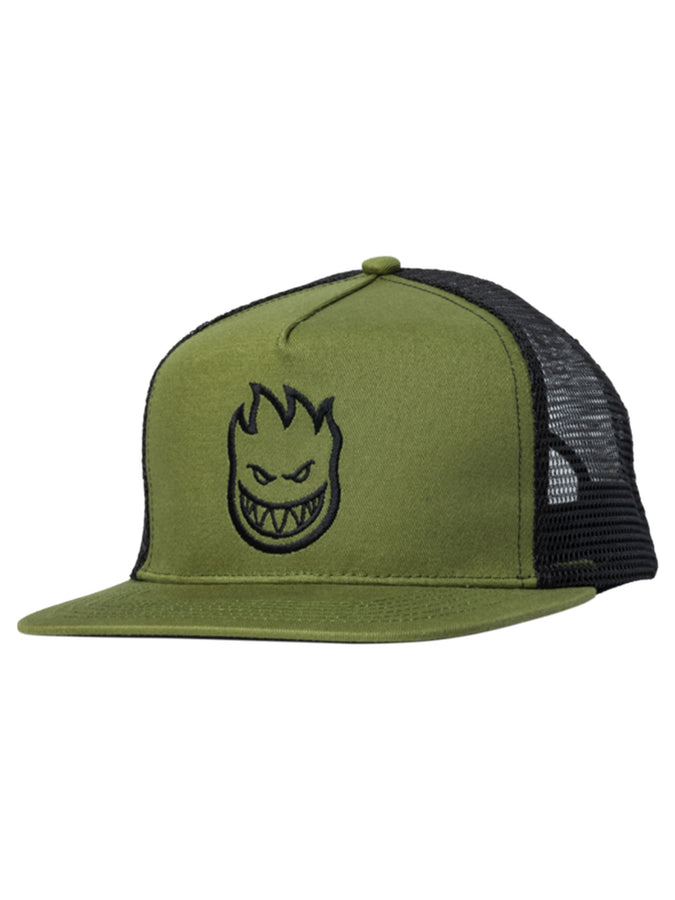 Spitfire Bighead Snapback Hat | OLIVE/BLACK