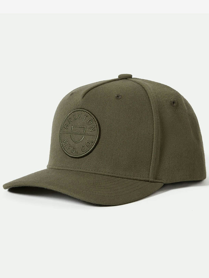 Brixton Crest Netplus Snapback Hat | IVY GREEN