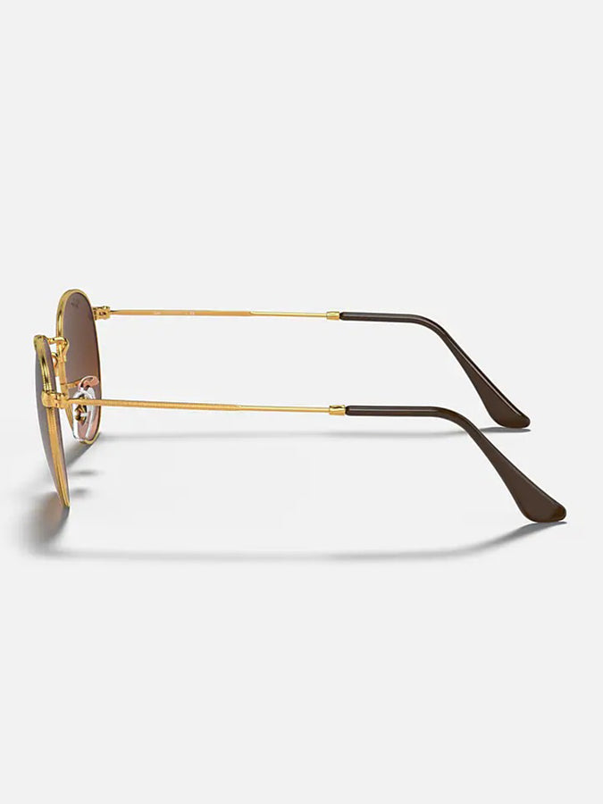 Ray-Ban Round Metal Bronze Copper/Pink/Brown Sunglasses | BRNZ COPPER/PINK/BRN GRAD