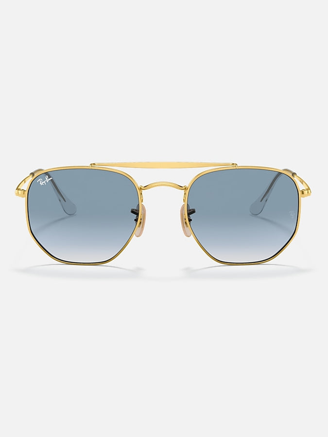 Ray Ban The Marshal Sunglasses | GOLD/LIGHT BLUE GRADIENT