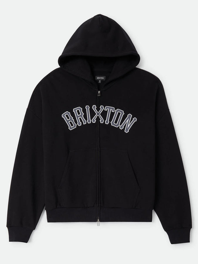 Brixton Dugout Zip Hoodie Fall 2026 | BLACK/GREY