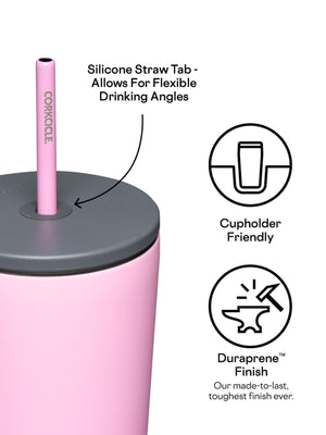 Corkcicle 24oz  Sun Soaked Pink Cold Cup