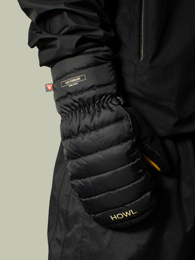 Howl Down Snowboard Mitts 2024 | BLACK
