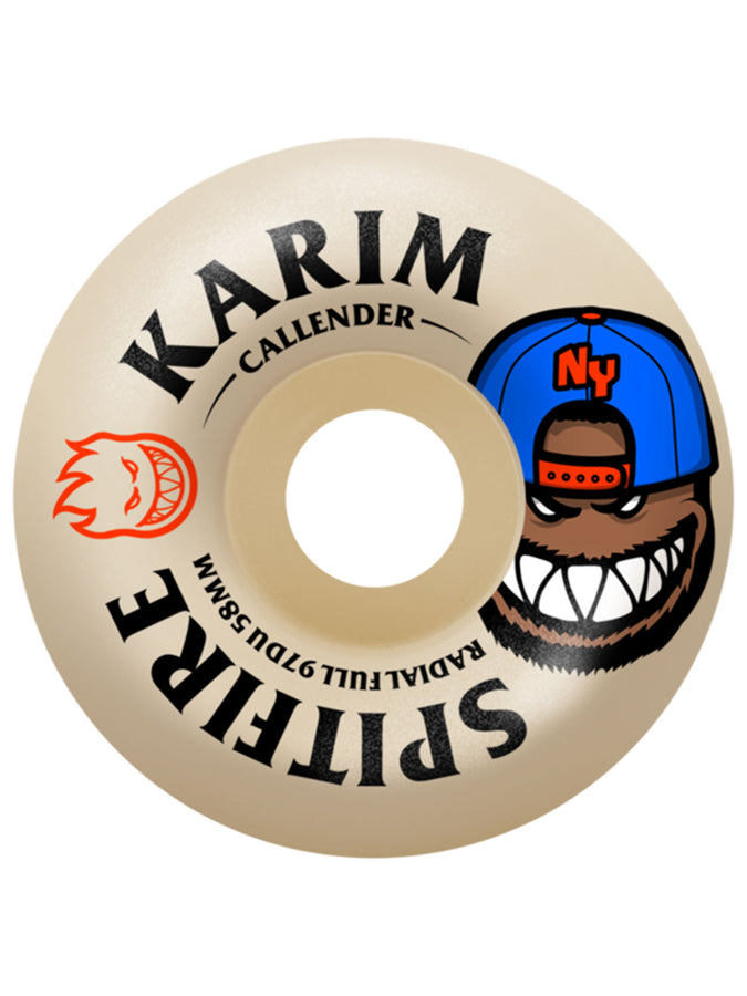 Spitfire F4 Burn Squad Karim Callendar Radial Full Skt Wheels | NATURAL
