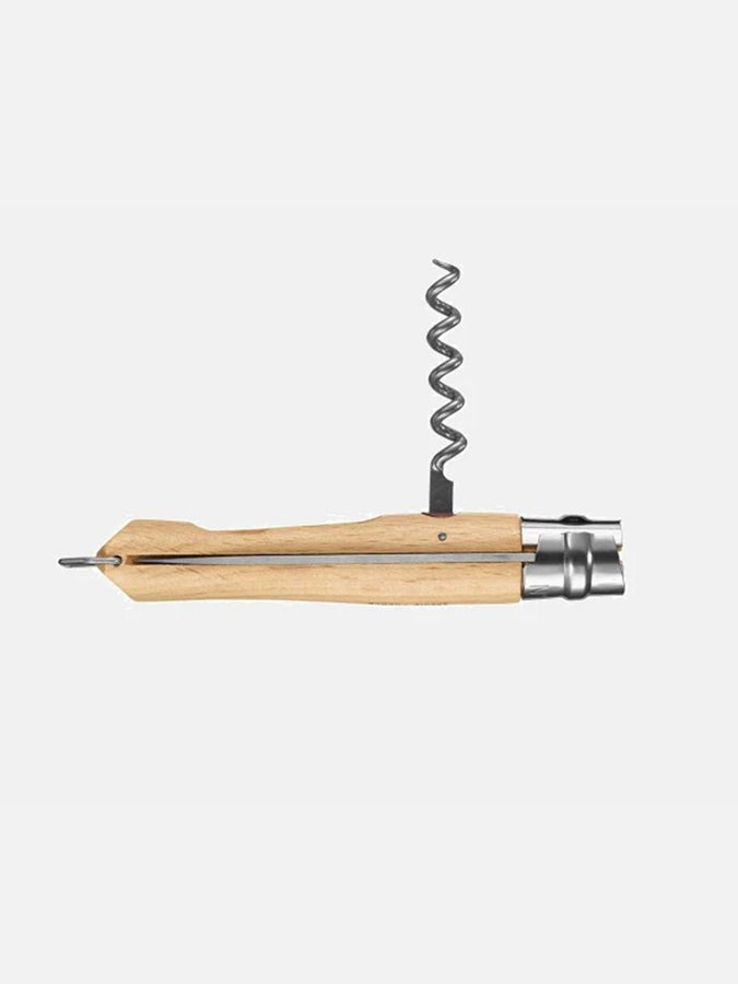 Opinel N010 Corkscrew Bottle Opener Knife | NATURAL