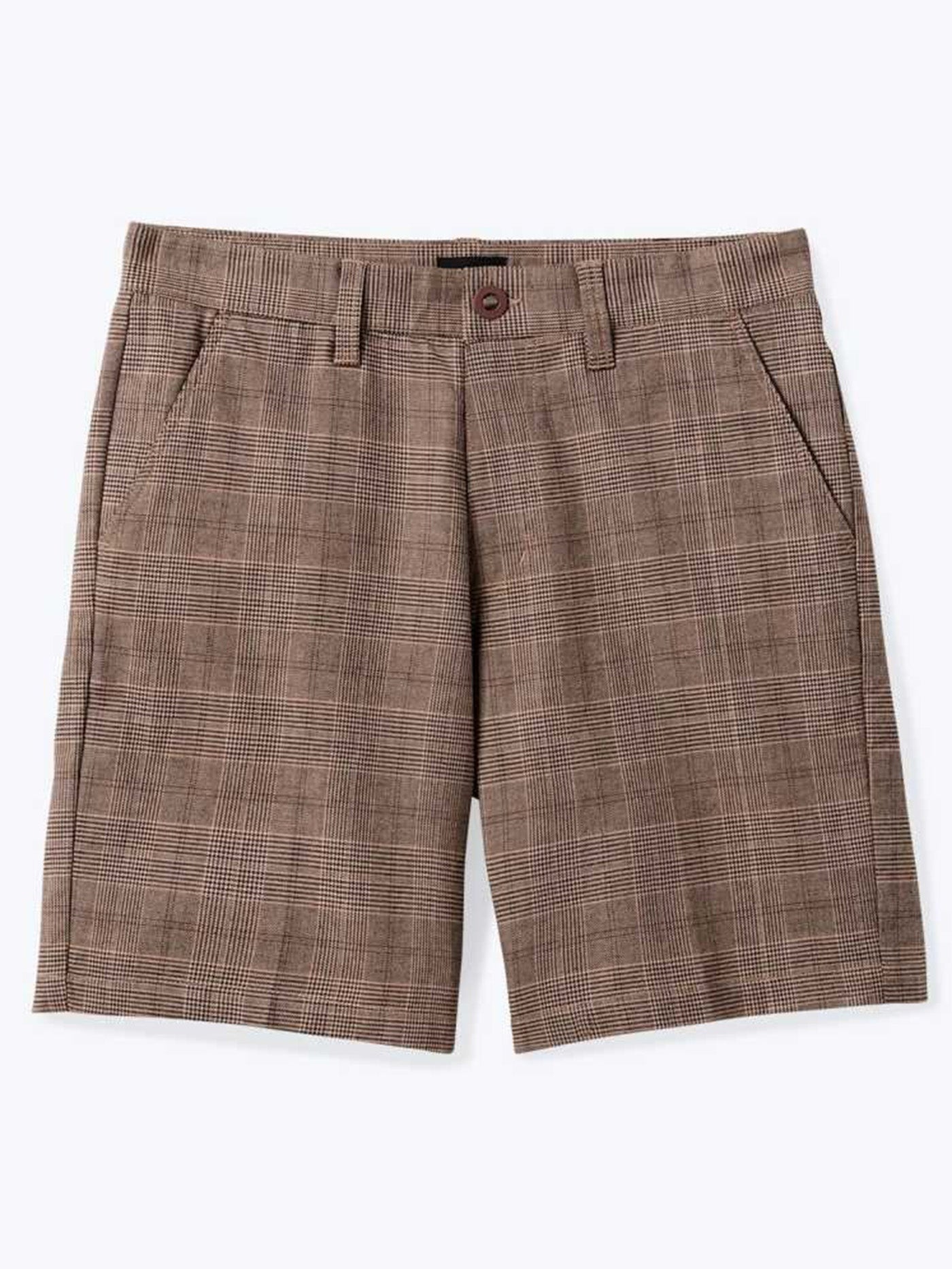 Choice Chino Short Brown/Cream Houndstooth