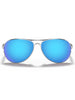 Oakley Feedback Polished Chrome/Prizm Sapphire Sunglasses
