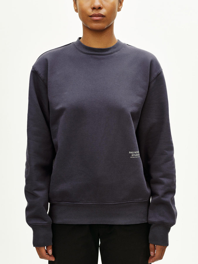 Pas Normal Studios Off-Race Crewneck Sweatshirt Fall 2026 | IRON GREY