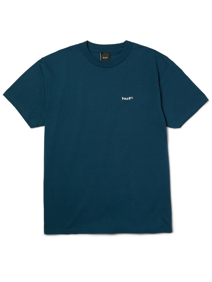 Huf 89 Embroidred T-Shirt Summer 2026 | HARBOR BLUE/WHITE