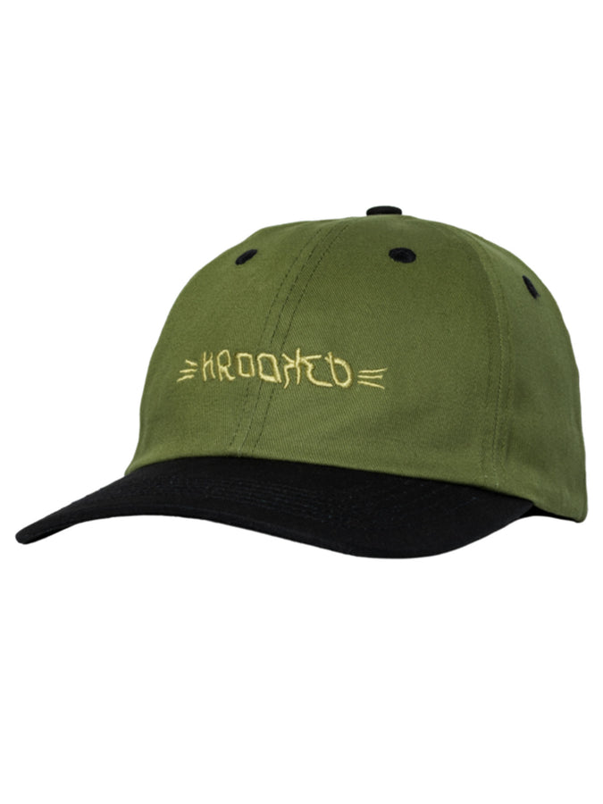 Spitfire Molotov Script Strapback Hat | OLIVE/BLACK