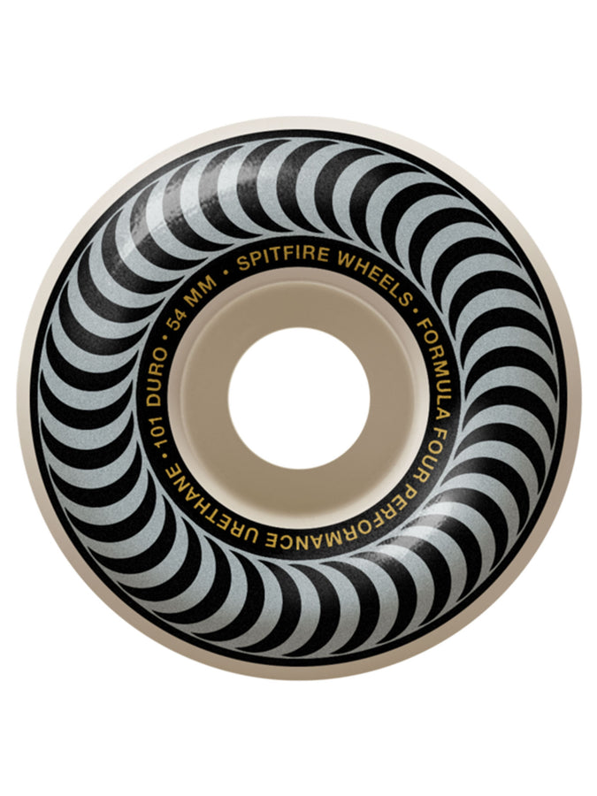 Spitfire F4 Classic 101DU Skateboard Wheels | NATURAL/SILVER