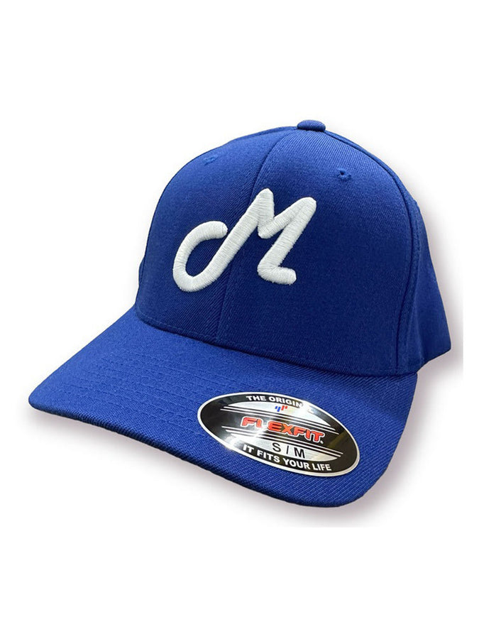 Mehrathon 90s Montreal Fitted Flexfit Hat Fall 2023 | BLUE