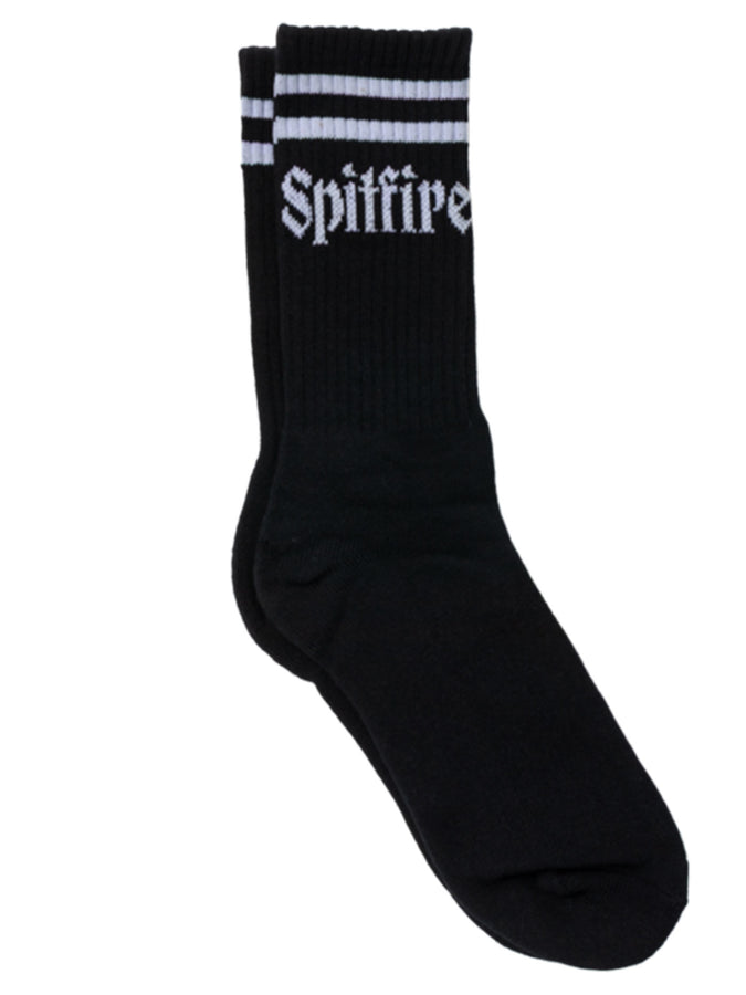 Spitfire Molotov Script Socks | BLACK/WHITE