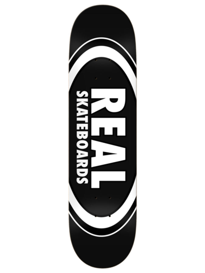 Real Team Classic Oval Black 8.25'' Skateboard Deck | BLACK