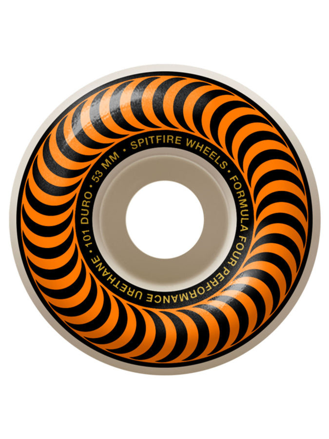 Spitfire F4 Classic 101DU Skateboard Wheels | NATURAL/ORANGE