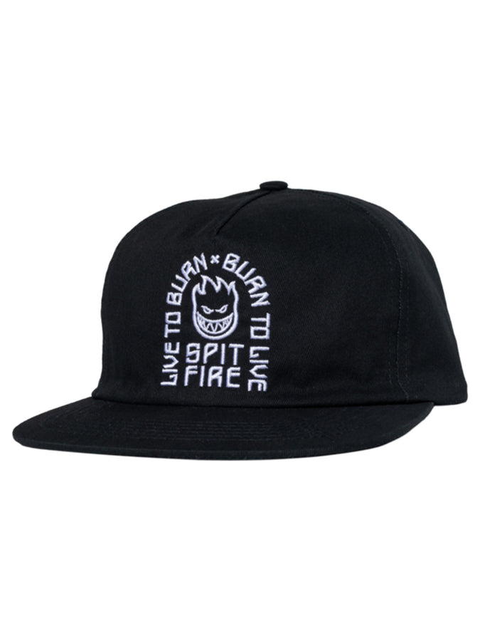 Spitfire Ltb Arch Snapback Hat | BLACK/WHITE
