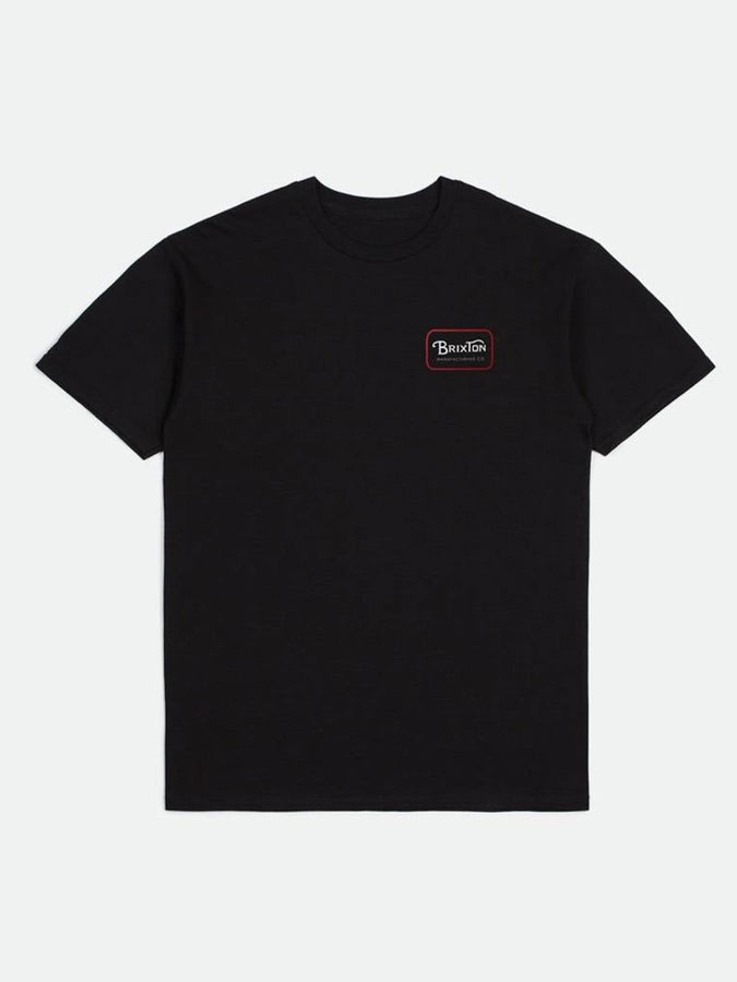 Brixton Grade T-Shirt Spring 2024 | BLACK/CASA RED/WHITE