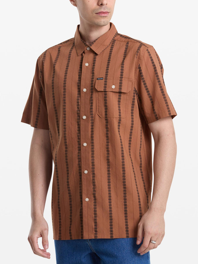 Volcom Withworth Short Sleeve Buttondown Shirt Spring 2026 | RAWHIDE (RD0)