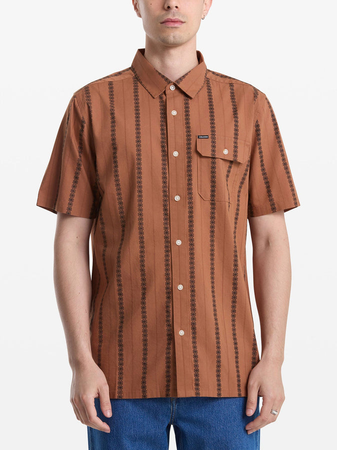 Volcom Withworth Short Sleeve Buttondown Shirt Spring 2026 | RAWHIDE (RD0)