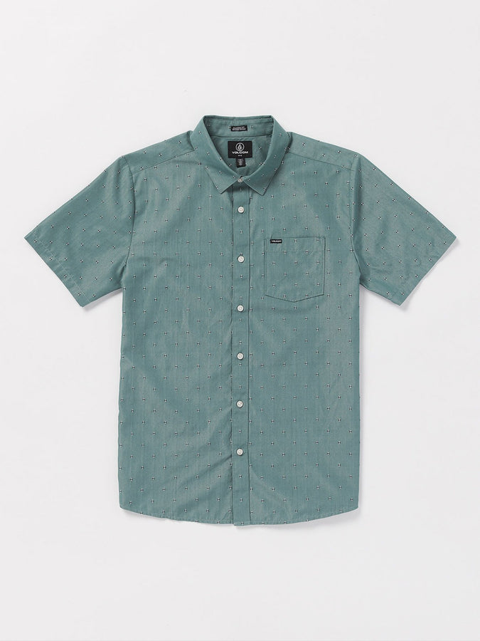 Volcom Stonemarcos Short Sleeve Buttondown Shirt Summer 2024 | SERVICE BLUE (SVB)