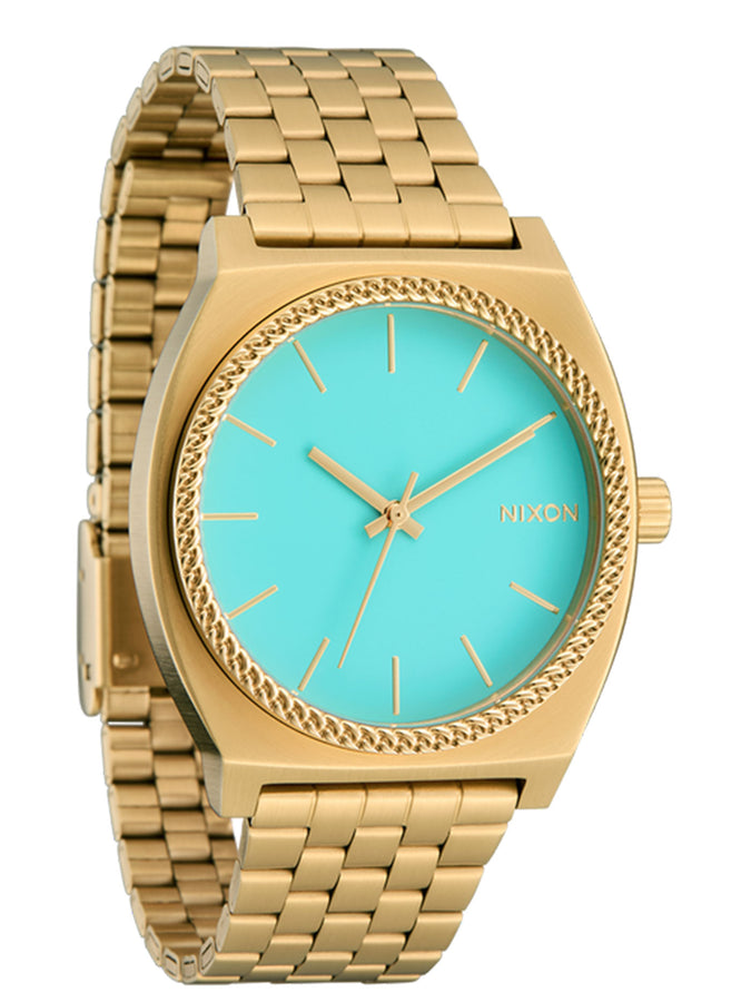 Nixon Time Teller Chateau 90 Gold/Turquoise/Gold Watch | GOLD/TURQUOISE/GOLD (5345)