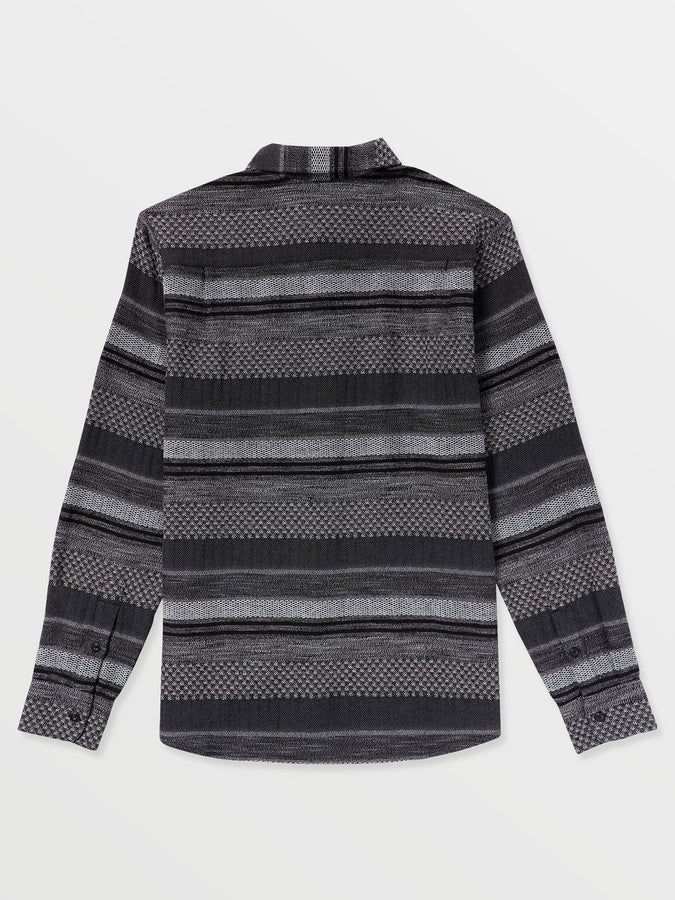 Volcom Confuzzled Long Sleeve Buttondown Shirt Fall 2025 | BLACK (BLK)