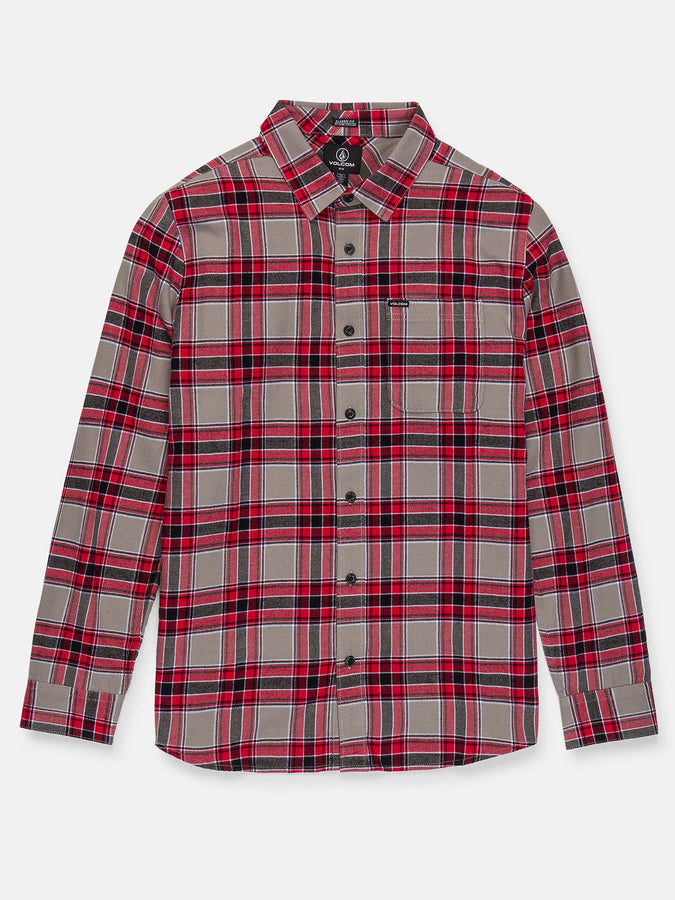 Volcom Caden Plaid Long Sleeve Buttondown Shirt Fall 2026 | MOONBEAM (MBM)