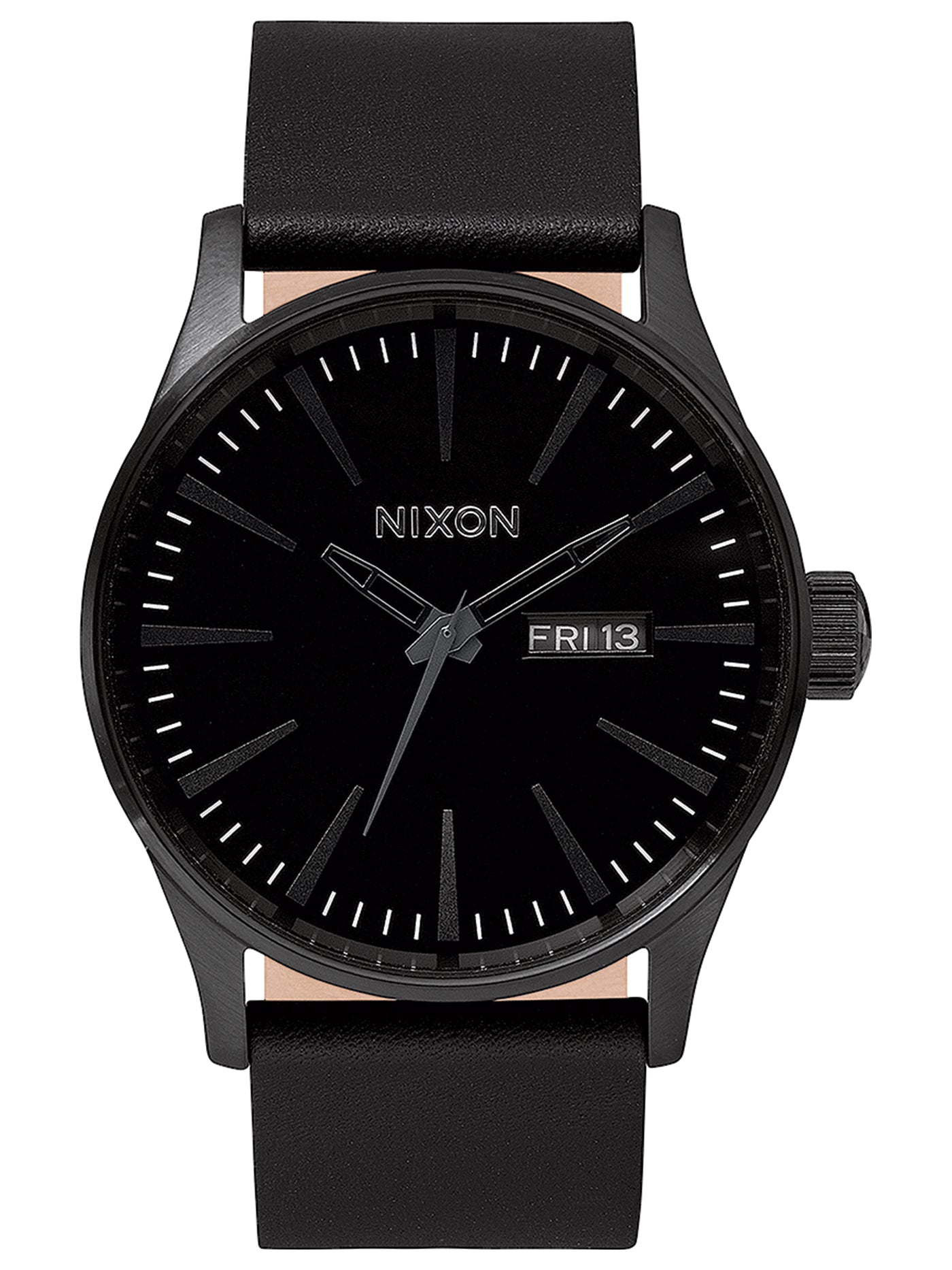 Nixon Sentry Leather All Black Watch 2024