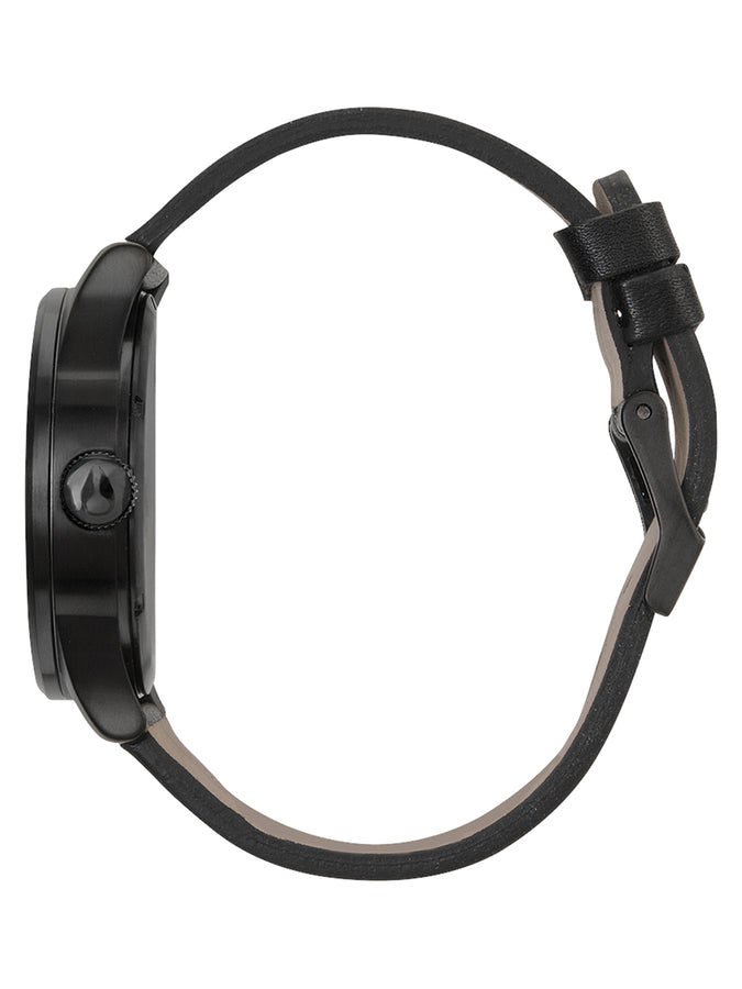 Nixon Sentry Leather All Black Watch 2024 | ALL BLACK (001)