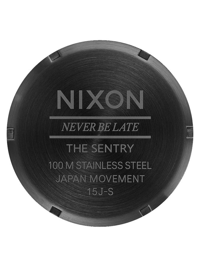 Nixon Sentry Leather All Black Watch 2024 | ALL BLACK (001)