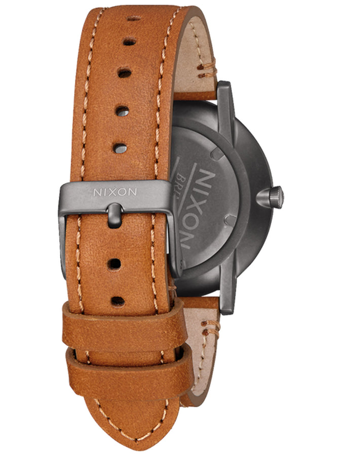 Nixon Porter Leather Gunmetal/Charcoal/Taupe Watch 2025 | GUNMETAL/CHARCOAL/TAUPE (2494)