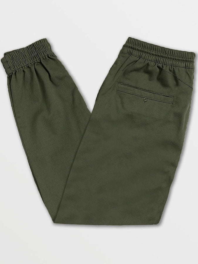 Volcom Frickin Slim Jogger Dark Green Pants | Dark Green (DKG)